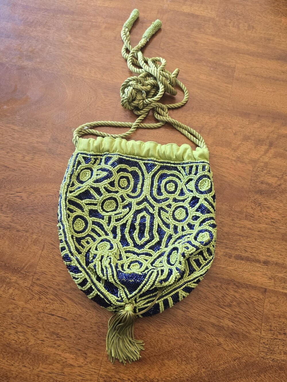 Free People Penny Beaded Drawstring Mini Bag - Picture 2 of 5